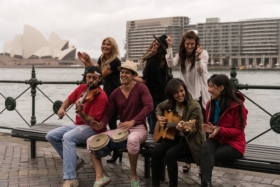 toyota global street band arrive in sydney