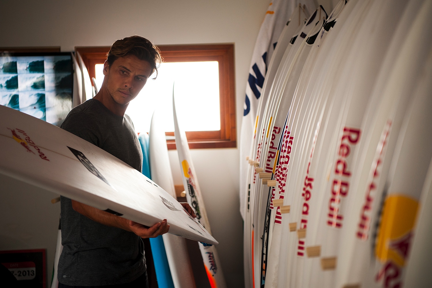 surfing board in the hand julian wilson