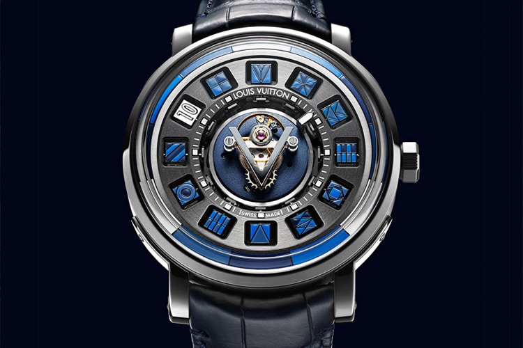 louis vuitton escale blue spin time central tourbillon