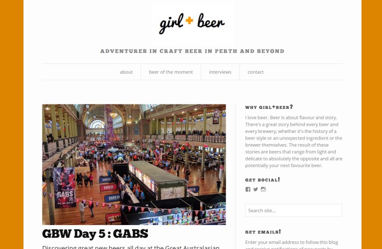 girl + beer bar blog