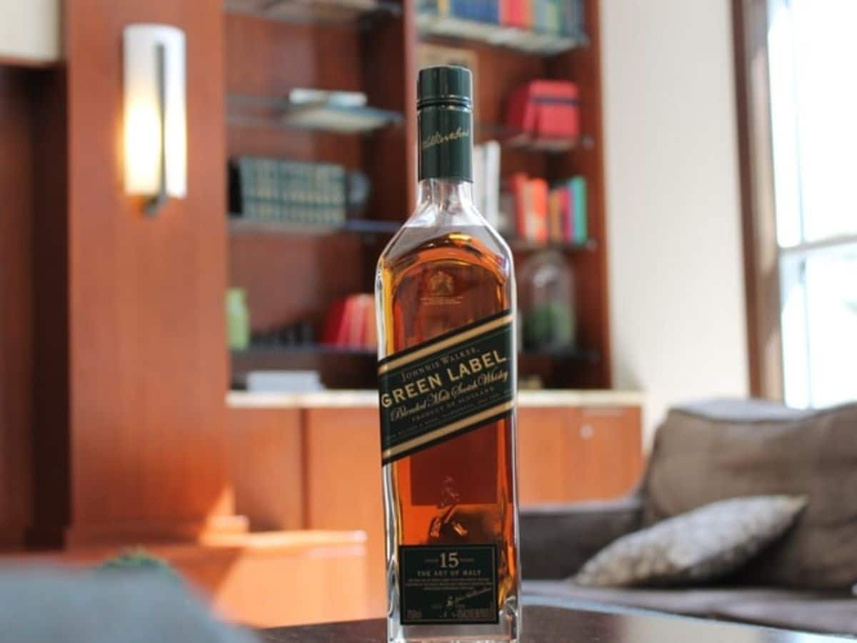 Bottle of Johnnie Walker Green Label