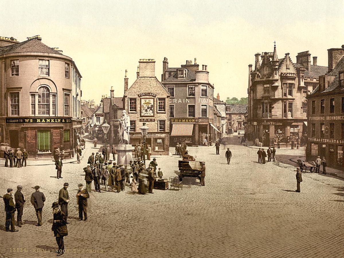 The cross, Kilmarnock, Scotland old photo