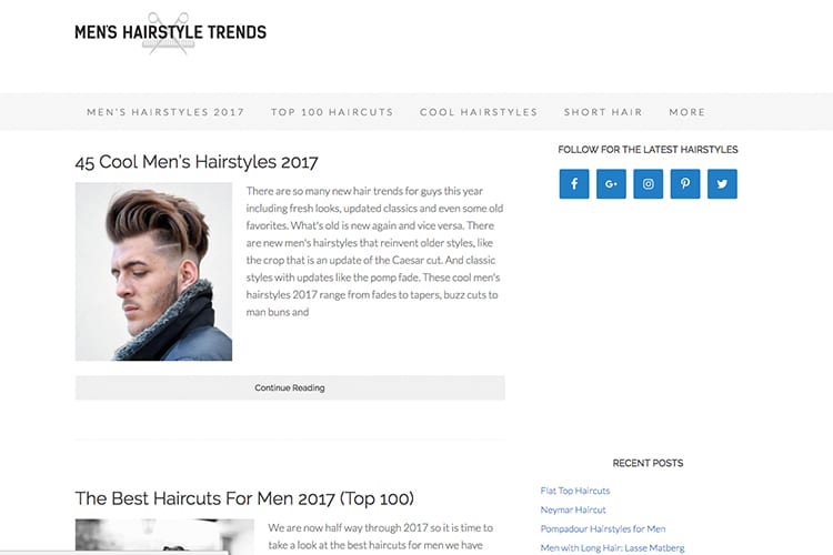 men hairstyle trends websites and blog