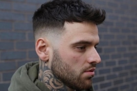 Medium length faux hawk hairstyle | Image: No 1 Barbers Newport