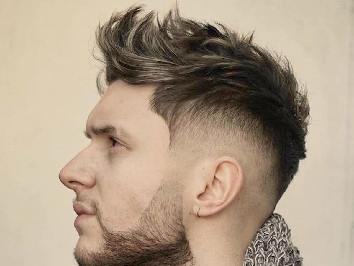 faux hawk mens hairstyle