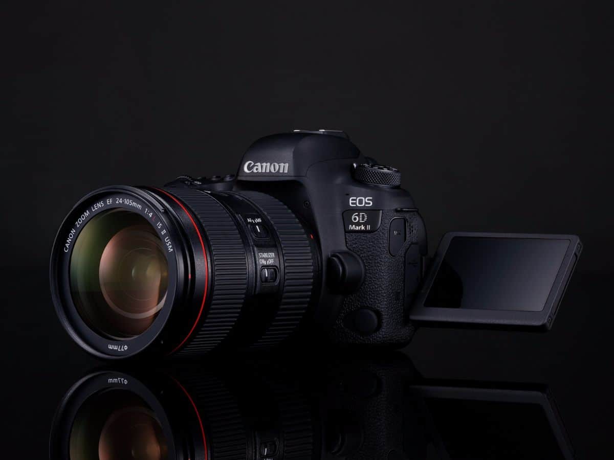 Canon EOS 6D Mark II three quarter front