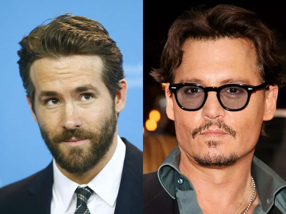 Ryan Reynolds and Johnny Depp in beards