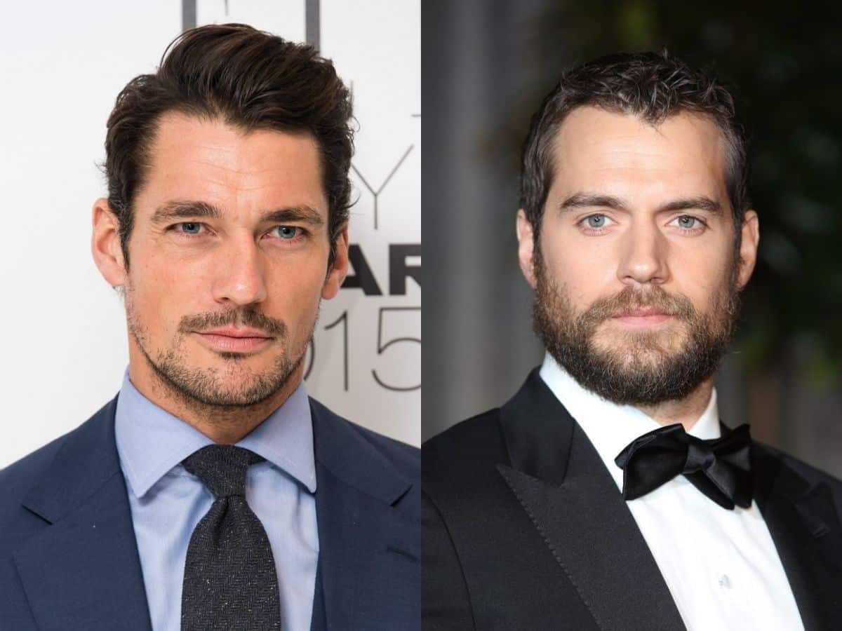 David Gandy and Henry Cavill with beards