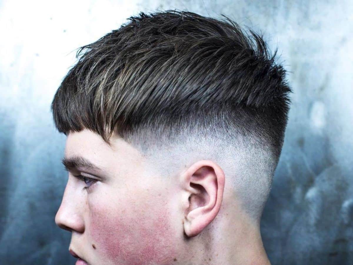 Man with Crop and Fade hairstyle