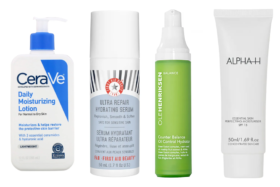 Bottles of moisturizers