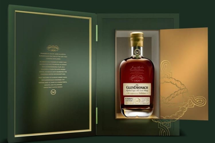 glendronach whisky packet design 