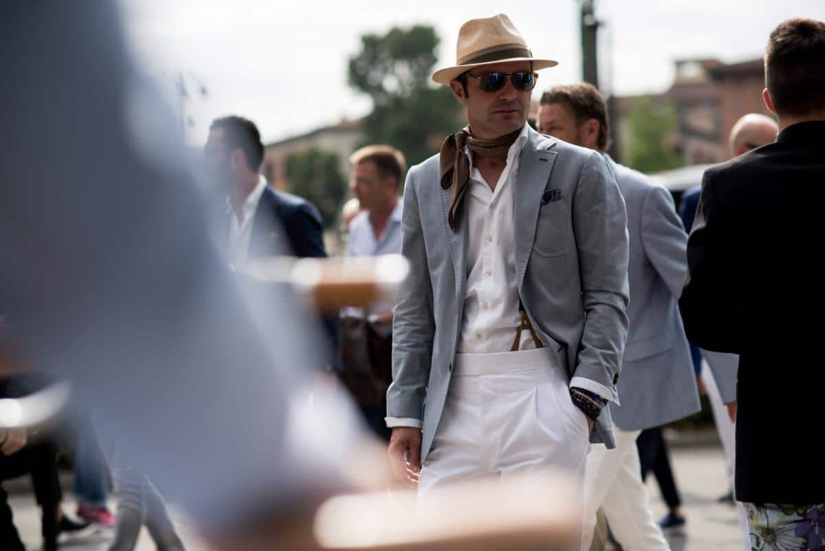 white formal hat