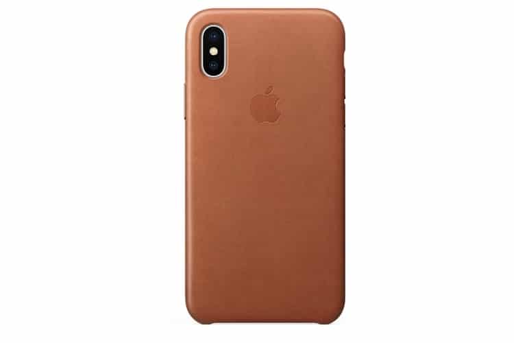 iphone x leather case back view