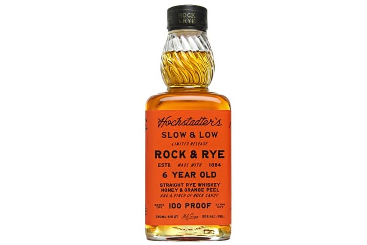 hochstadter's slow and low rock and rye whisky