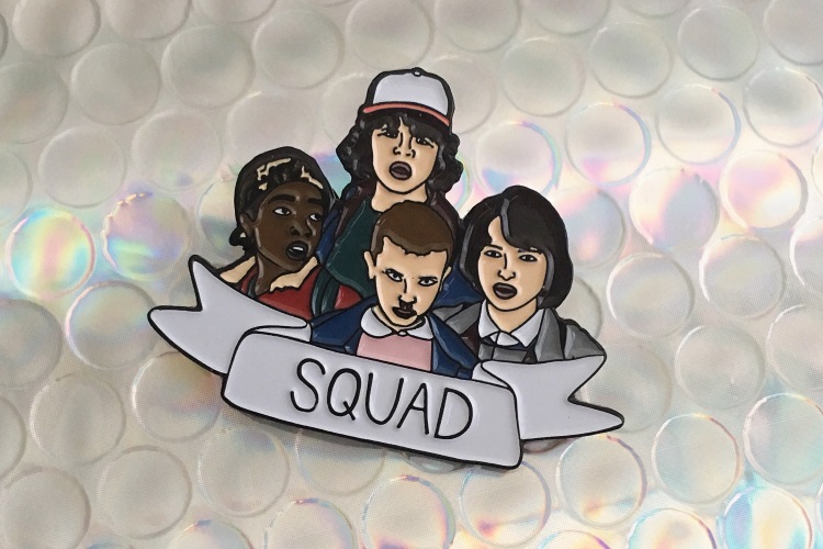 christmas gift guide stranger things squad pins