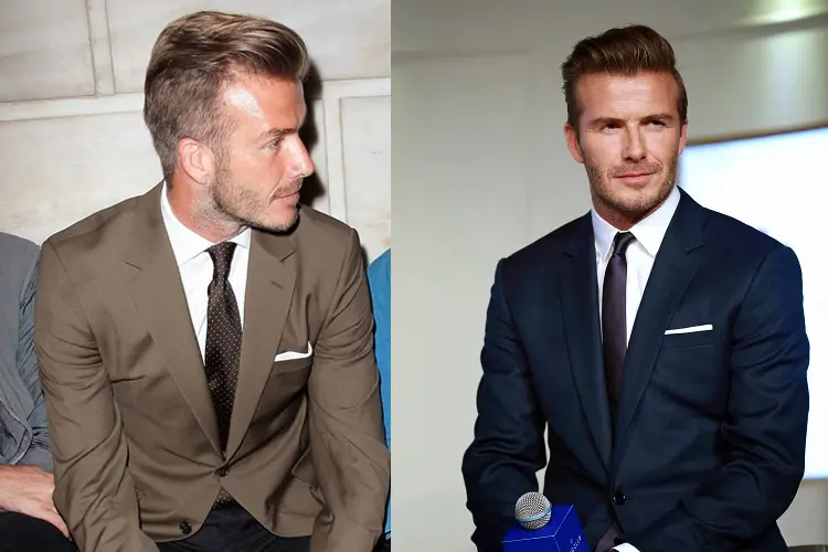 david beckham camisa de fato de cocktail com gravata