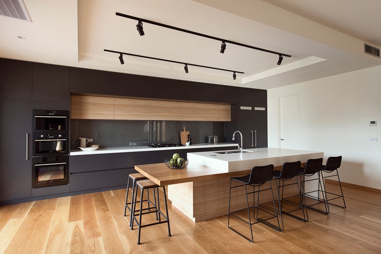  go for a purely modernist masculine kitchen