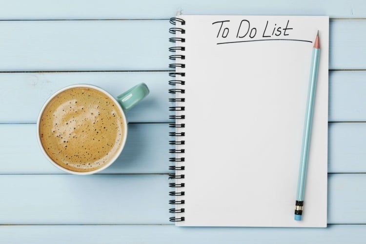 to do list for the next day