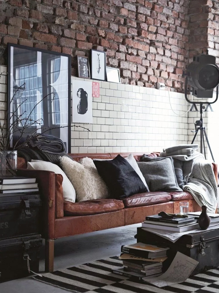 masculine minimalist living room