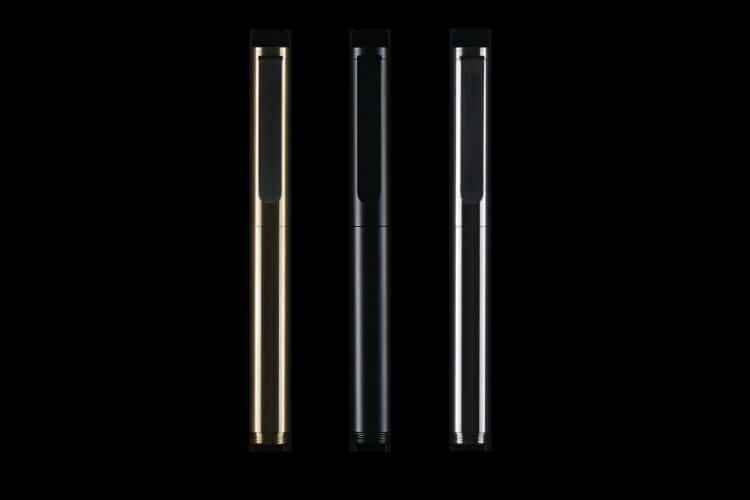 gold and black color inventery pocket fountain pen 
