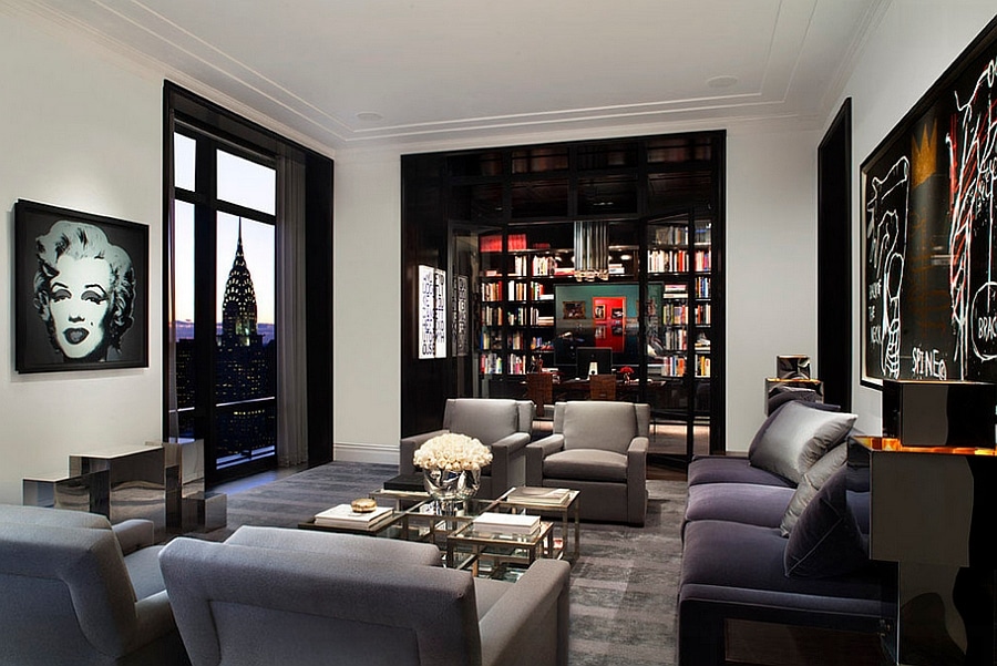 modern masculine living room