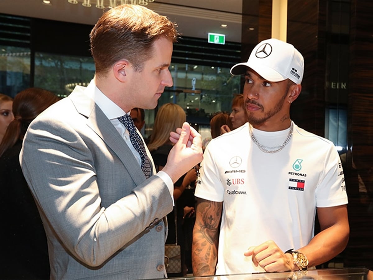 interview with IWC lewis hamilton