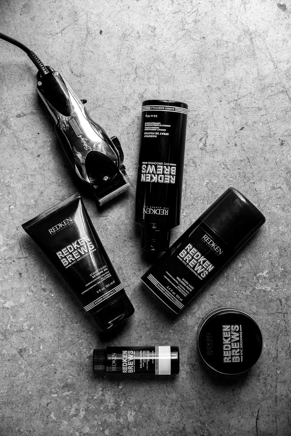 Redken Brews haircare and skincare products