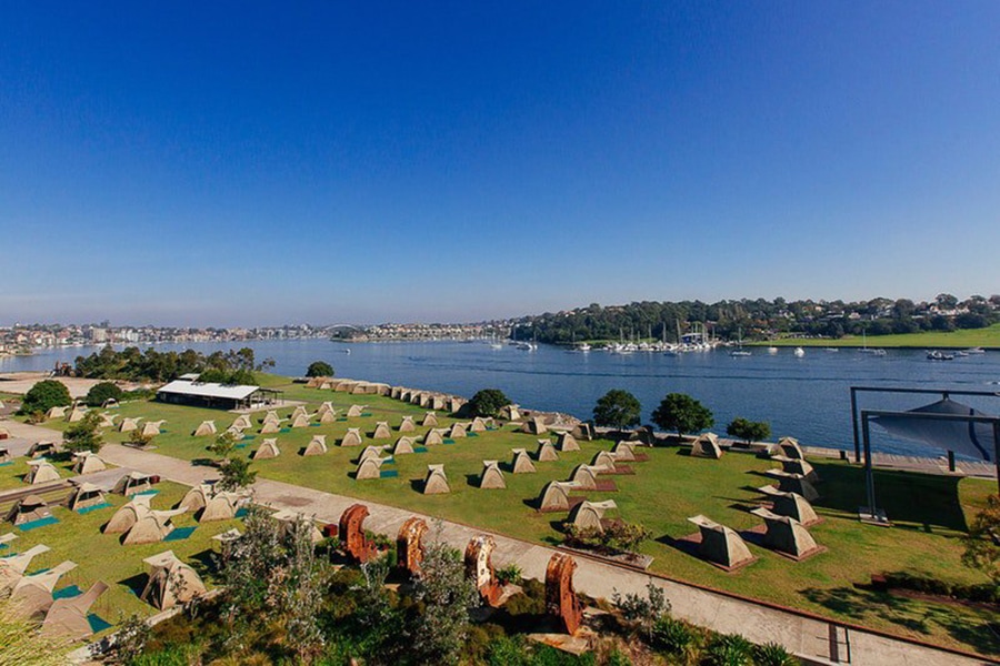 unique camping spots Cockatoo Island