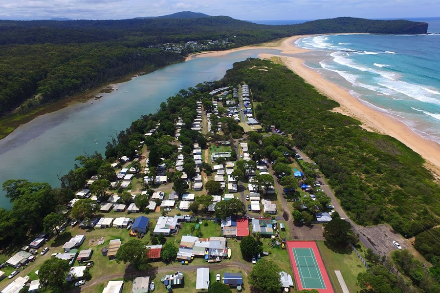 natural wildlife Lakesea Caravan Park Durras