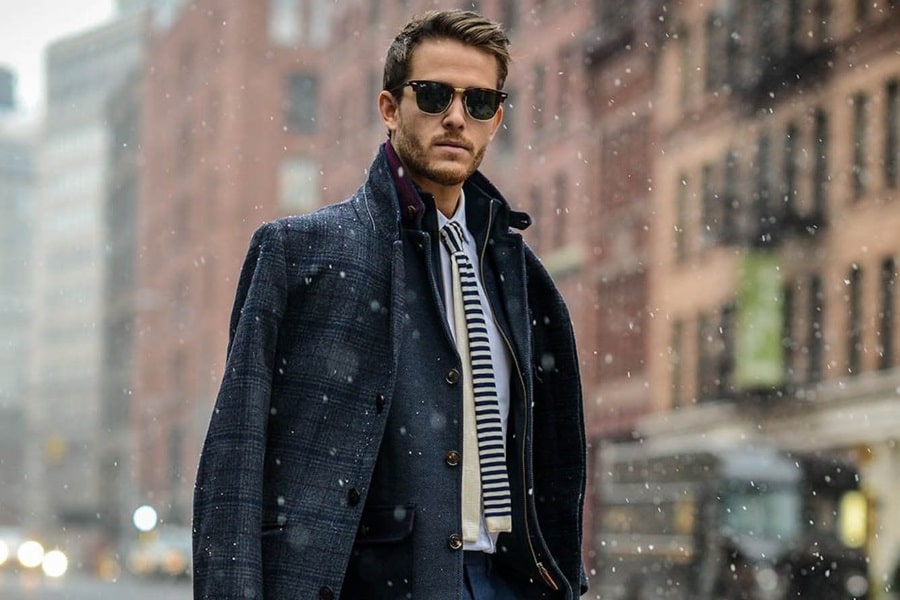 tasteful men's coat business casual wear accessories
