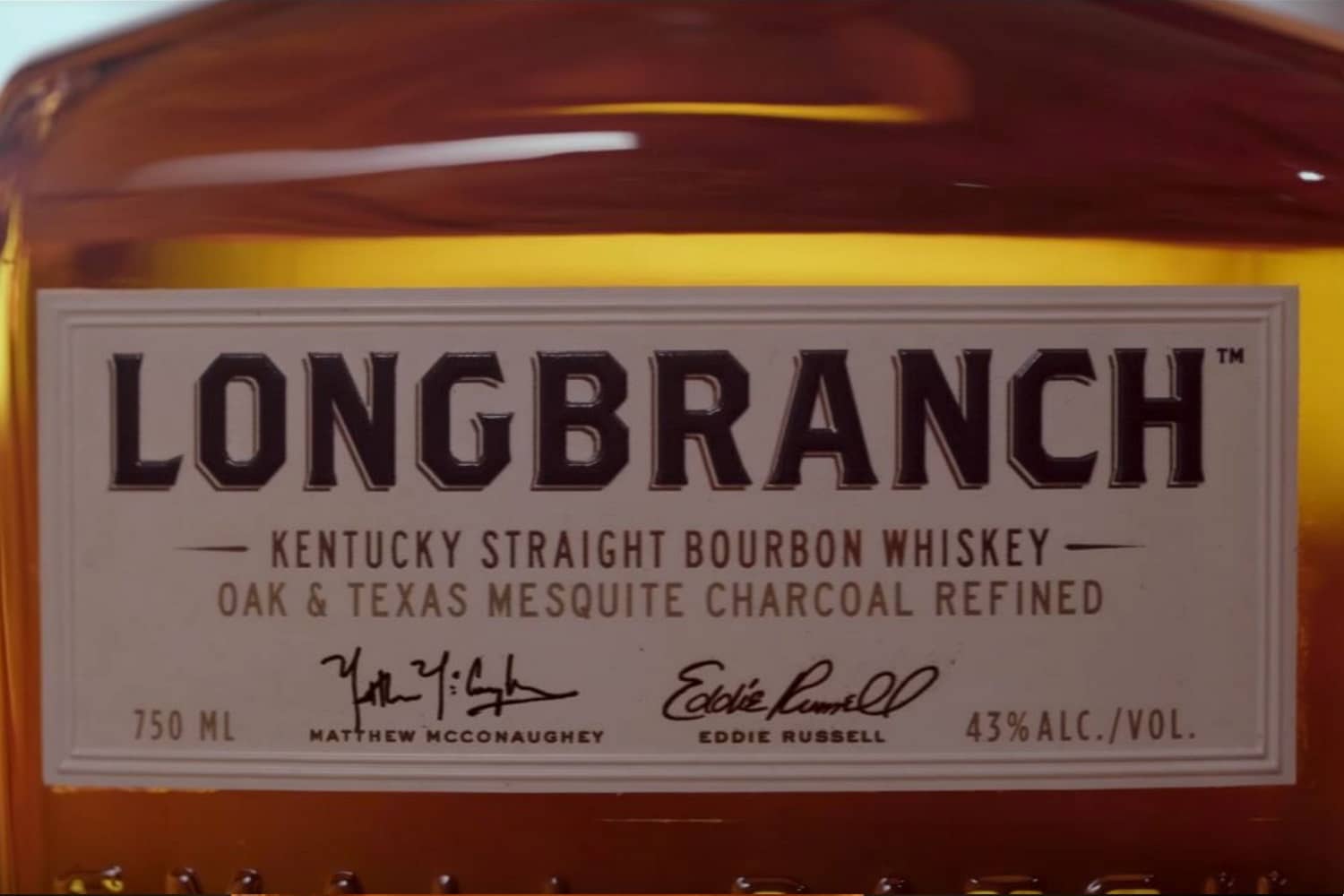 longbranch whisky front view mcconaghey