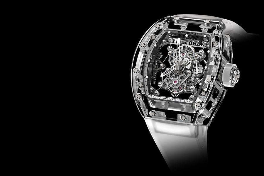 richard mille rm sapphire tourbillon clockwork