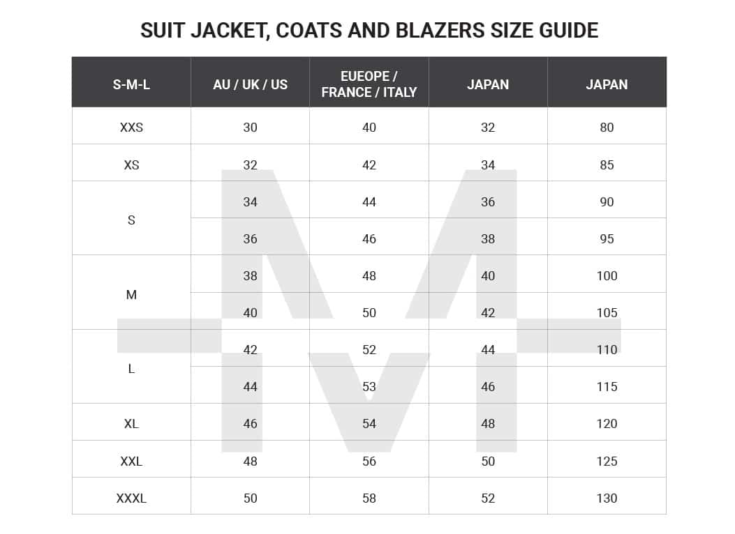 european trouser sizes