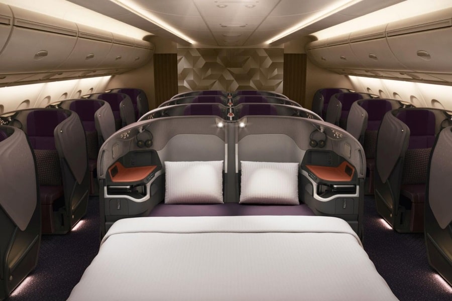singapore airlines a380 business class amenities