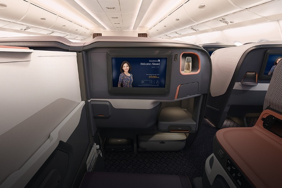 singapore airlines a380 business class flight entertainment