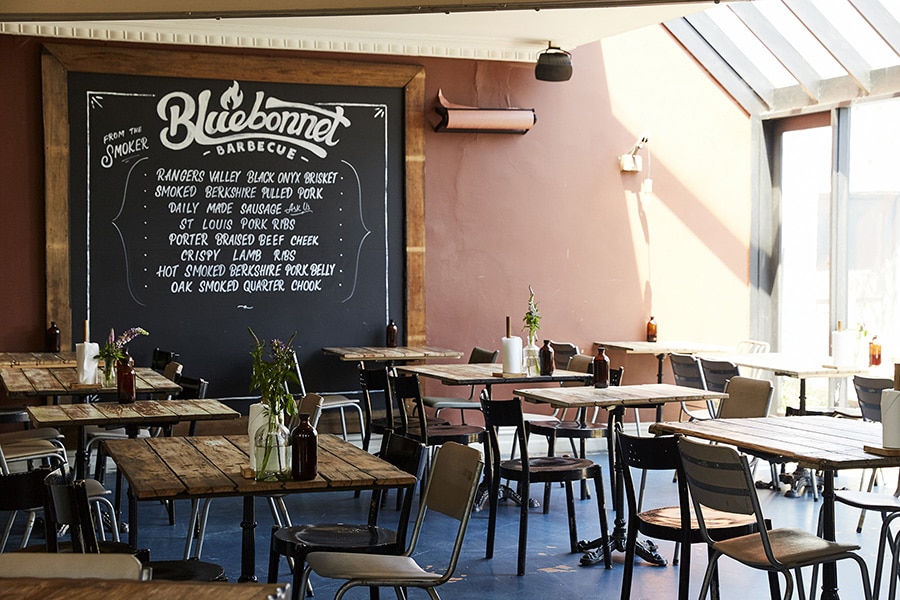 blue bonnet restaurant interior