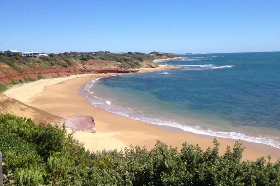 newhaven beach aerial view