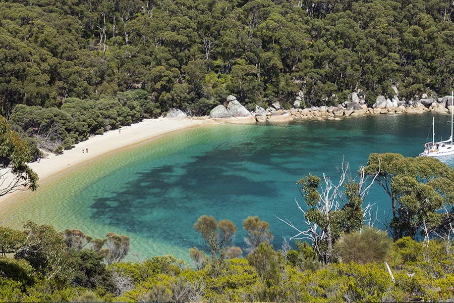 refuge cove aerial view