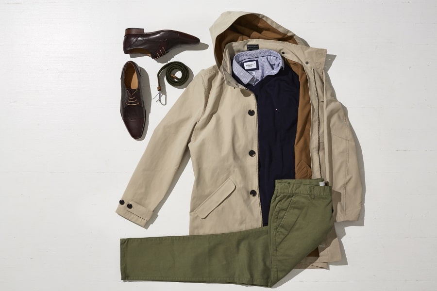 complete men's winter wear outfit