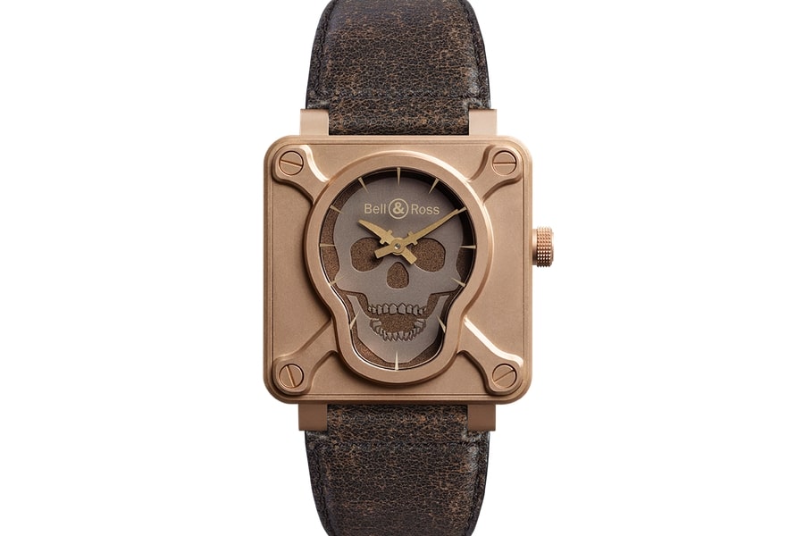 bell and ross br 01 skull bronze