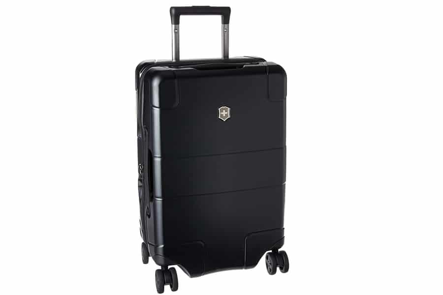 hard case luggage with charger