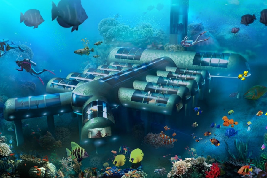 planet ocean underwater hotel in florida