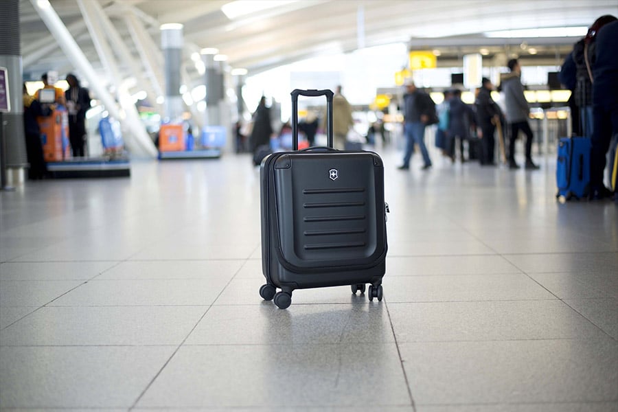 Victorinox black luxury luggage bag