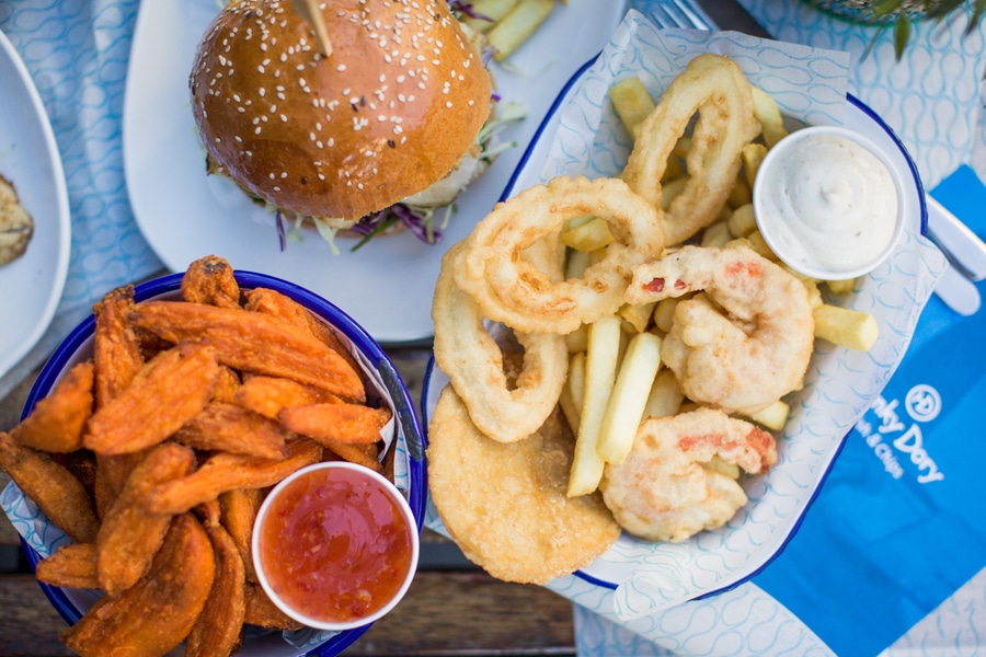 hunky dory fish and chips spread