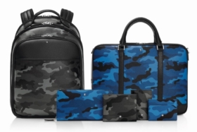 montblanc sartorial leather goods camo pattern