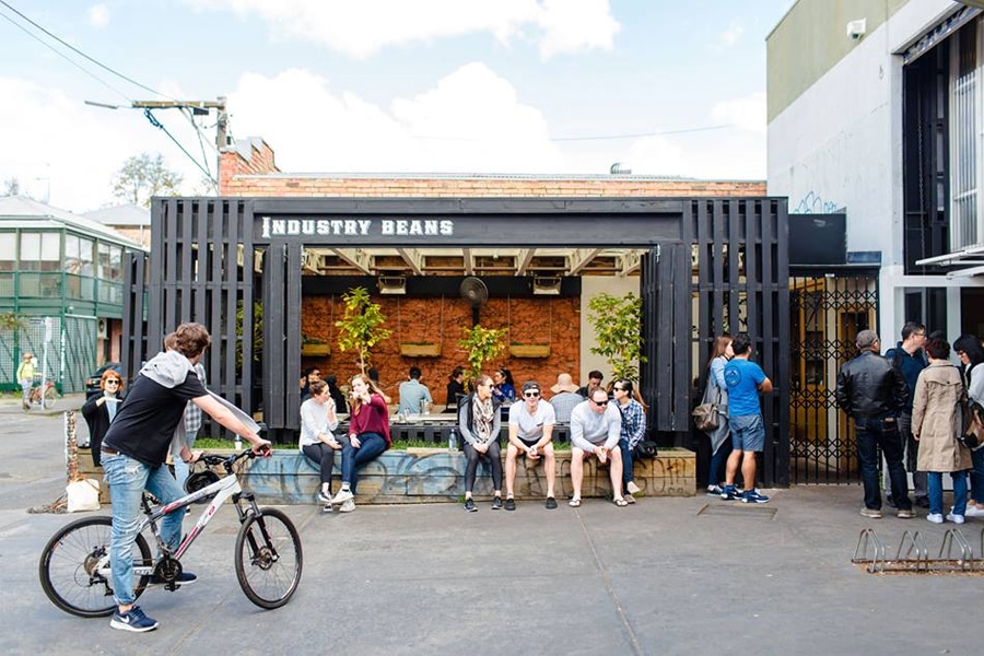 exterior of industry beans coffee