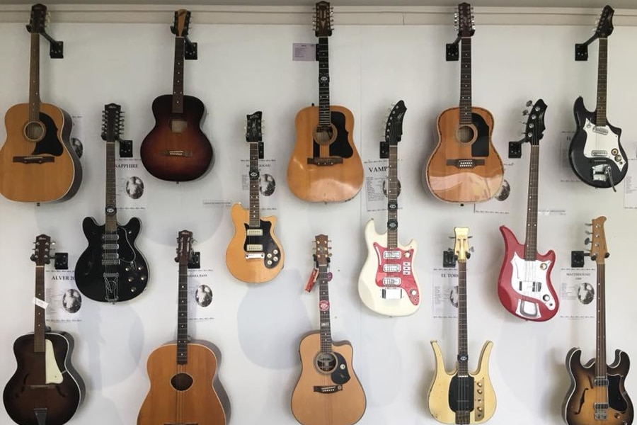 guitar paradise on the wall