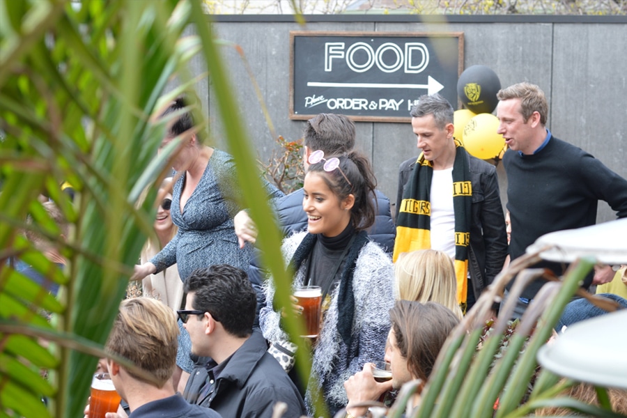 crowd in outdoor courtyard the great northern