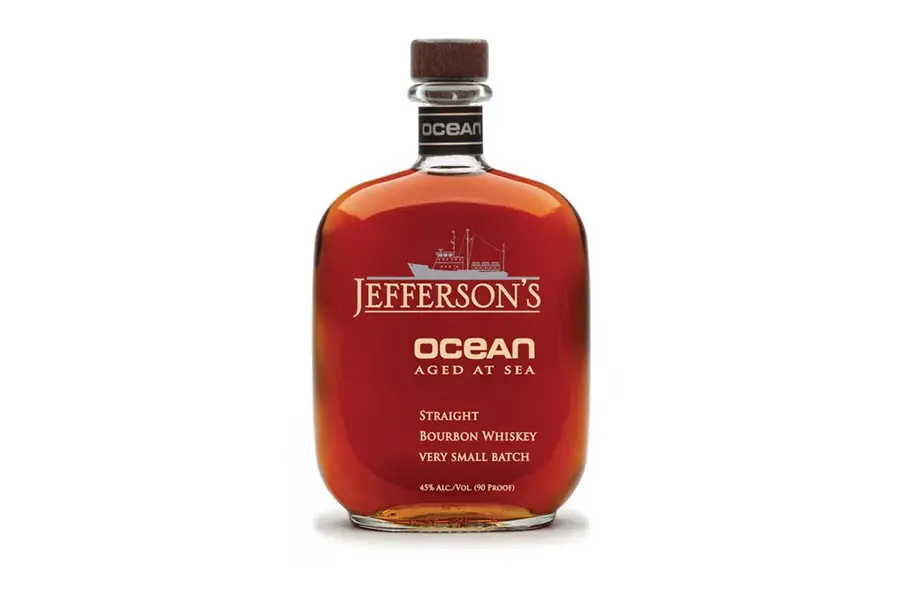 jefferson’s ocean aged at sea whiskey bottle