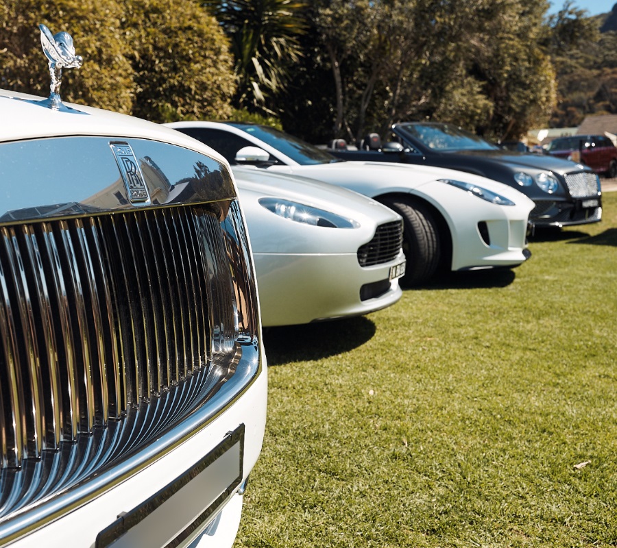 luxury british cars front side